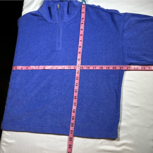 Peloton Terrycloth 1/4 Zip Pullover Cropped Oversized Swearshirt Size Small EUC - Picture 9 of 12